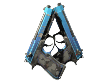 StatTrak™ Dual Berettas | Urban Shock (Field-Tested)