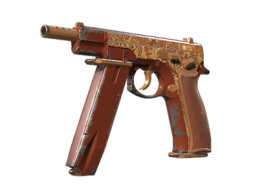 CZ75-Auto | Honey Paisley (Field-Tested)