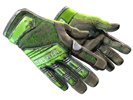 Specialist Gloves | Emerald Web (Battle-Scarred)