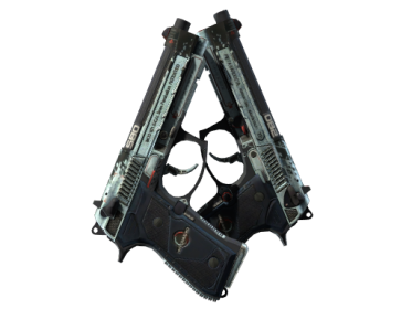 StatTrak™ Dual Berettas | Dezastre (Battle-Scarred)