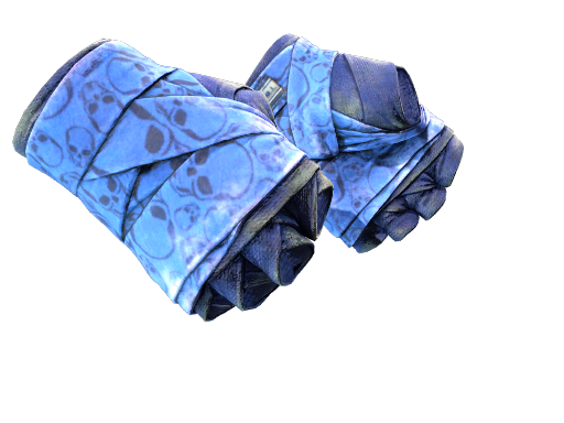 Hand Wraps | Cobalt Skulls (Battle-Scarred)